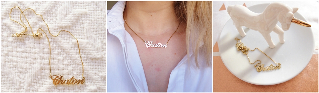 collier chaton onecklace